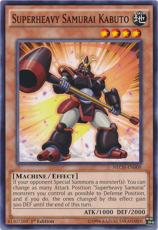 Yugioh uperheavy Samurai Kabuto / Common - NECH-EN008 - 1st/Unl