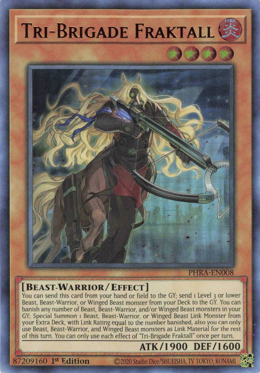 Yugioh Tri-Brigade Airborne Assault / Secret Rares - PHRA-EN053 - 1st 