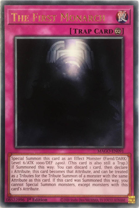 Yugioh The First Monarch / Rare - MAGO-EN091 - 1st