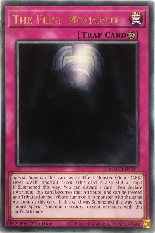 Yugioh The First Monarch / Rare - MAGO-EN091 - 1st