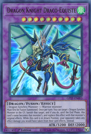 Yugioh Dragon Knight Draco-Equiste / Ultra - GFTP-EN093 - 1st