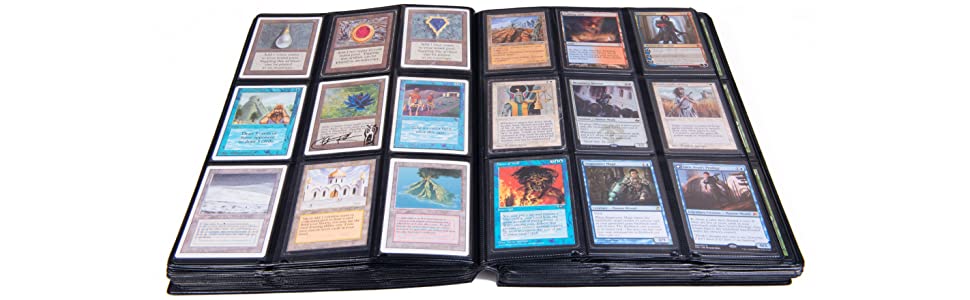 Yugioh Monster Protectors: 18 POCKET MEGA BINDER (Hold 720 Yugioh Cards) - Matte Black