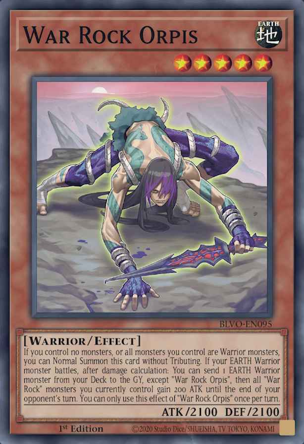 Yugioh War Rock Orpis / Common - BLVO-EN095 - 1st