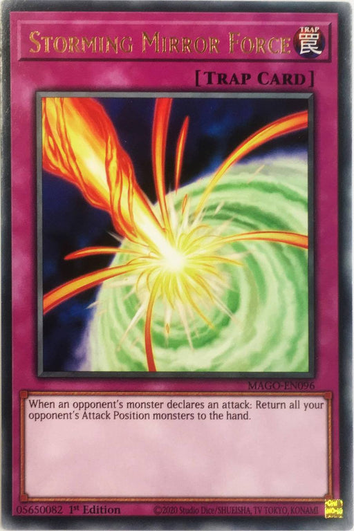 Yugioh Storming Mirror Force / Rare - MAGO-EN096 - 1st