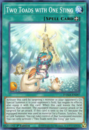 Yugioh Two Toads with One Sting / Common - DAMA-EN097 - 1st