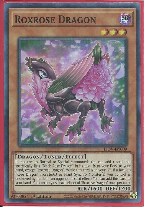 Yugioh Roxrose Dragon / Super - LIOV-EN009 - 1st