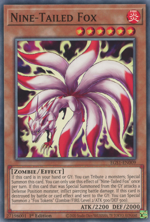 Yugioh Nine-Tailed Fox / Common - EGS1-EN009 - 1st