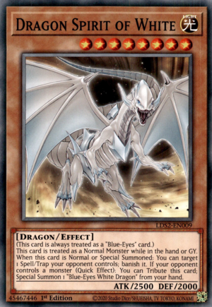 Yugioh Dragon Spirit of White / Common - LDS2-EN009 - 1st