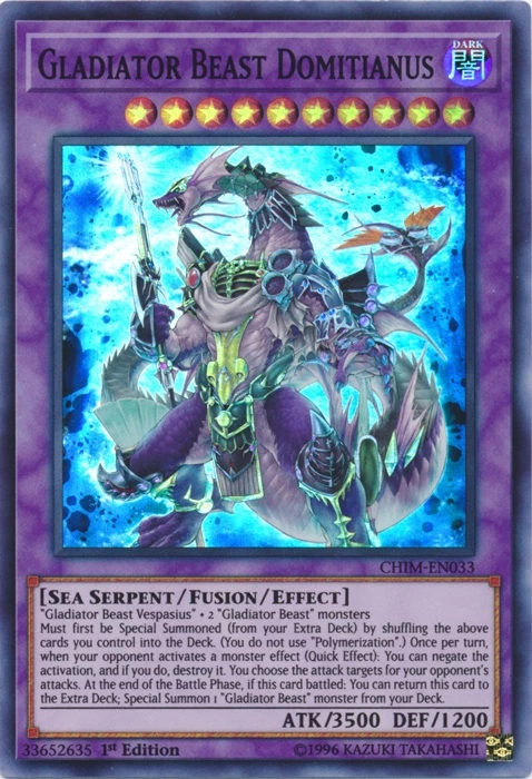 GLADIATOR BEAST DOMITIANUS / SUPER-CHIM-EN033-1st