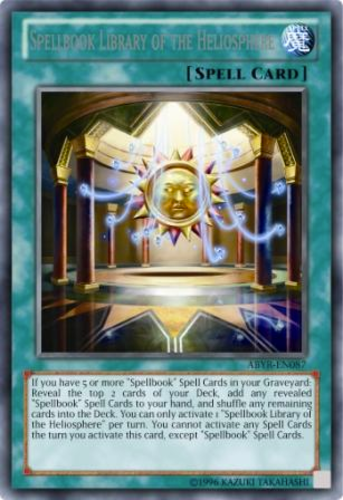 Yugioh! Spellbook Library of the Heliosphere / Secret - ABYR-EN087