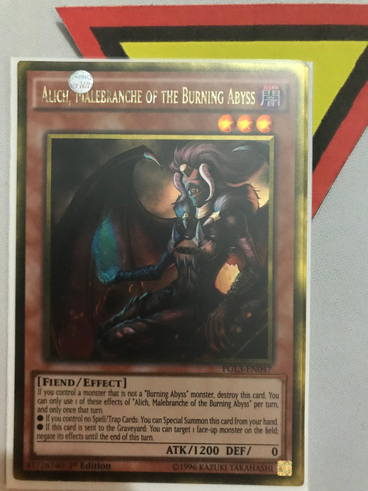 ALICH, MALEBRANCHE OF THE BURNING ABYSS - GOLD - PGL3-EN047 - 1ST