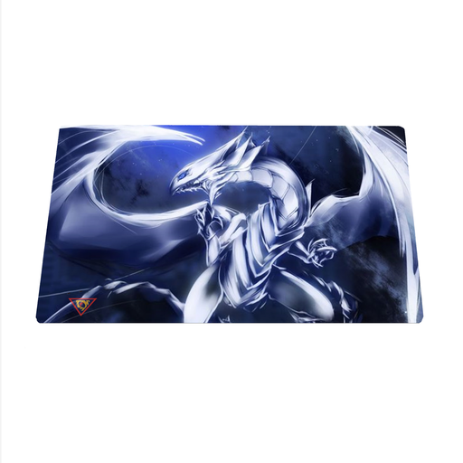 Blue-Eyes White Dragon 01 Custom Playmat/Giant Mouse Pad - Durable Rubber 14" x 24" for Yugioh! TCG