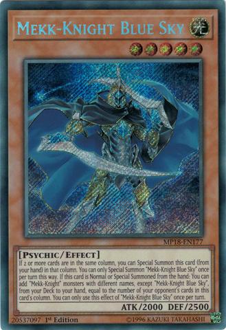 Mekk-Knight Blue Sky / Secret - MP18-EN177 - 1st