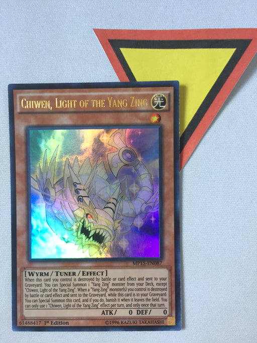 CHIWEN, LIGHT OF THE YANG ZING - ULTRA RARE - MP15-EN087 - 1ST ED.