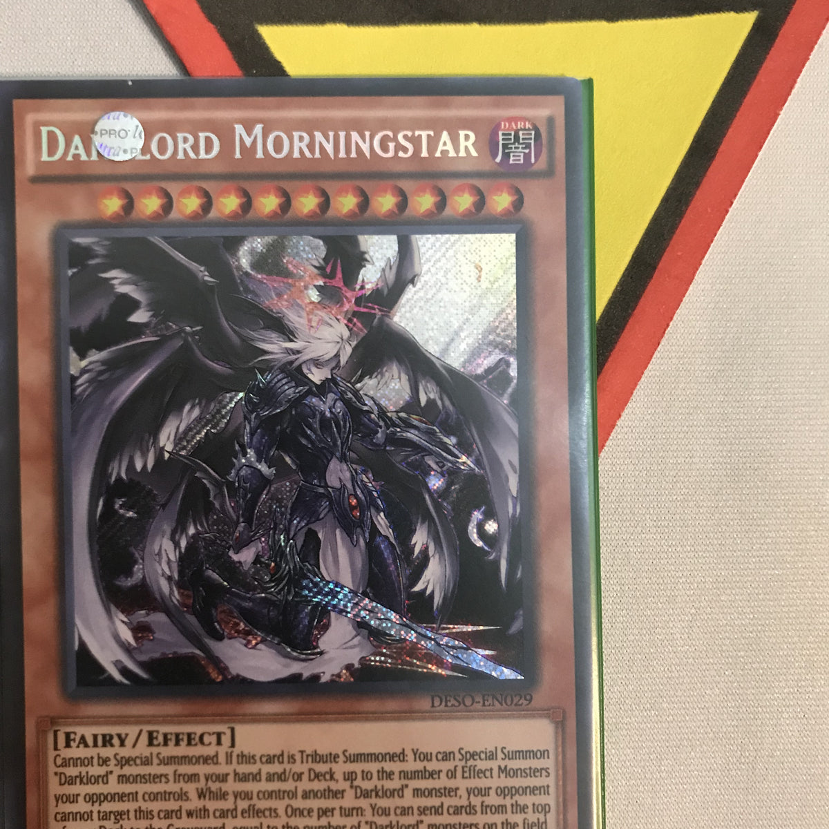 yugioh 2012 xyz symphony starter deck DARKLORD MORNINGSTAR - SECRET - DESO-EN029