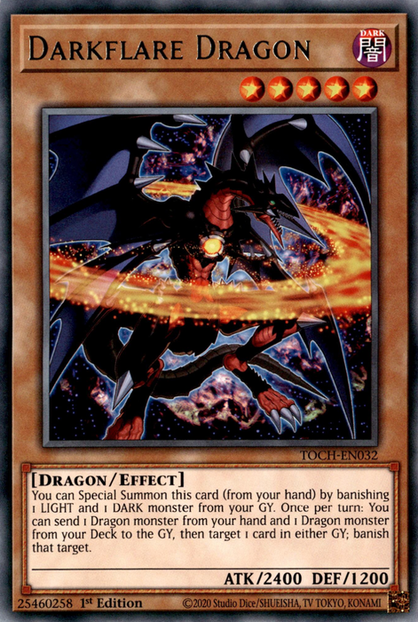 Darkflare Dragon / Rare - TOCH-EN032 - Unlimited