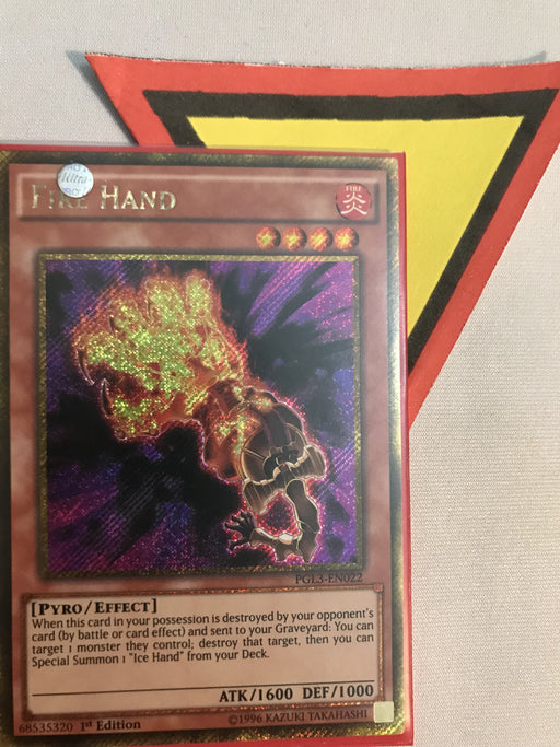 FIRE HAND - GOLD SECRET - PGL3-EN022 - 1ST