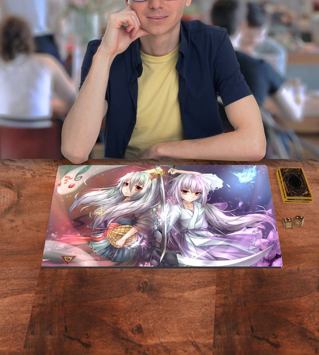 Ghost Ogre & Reaper Custom Playmat/Giant Mouse Pad - Durable Rubber 14" x 24" for Yugioh! TCG