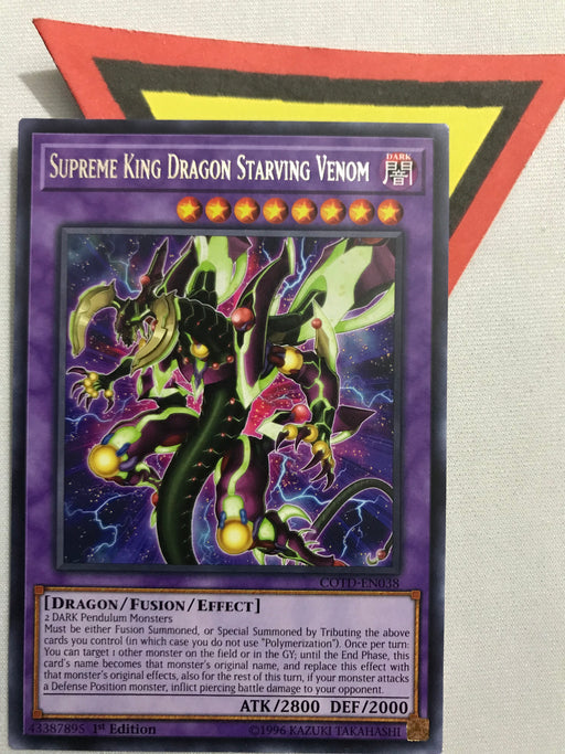 Supreme King Dragon Starving Venom / Rare - COTD-EN038 - 1st