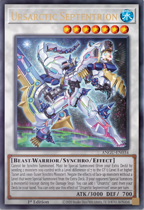 Yugioh Ursarctic Septentrion / Ultra - ANGU-EN034 - 1st