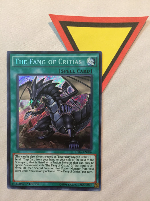yugioh the fang of critias card THE FANG OF CRITIAS - SECRET - DRL2-EN006