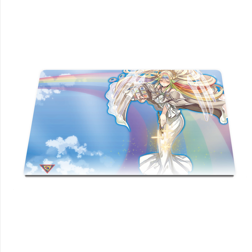 The Weather Painter Rainbow Custom Playmat/Giant Mouse Pad - Durable Rubber 14" x 24" for Yugioh! TCG