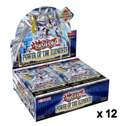 YUGIOH! POWER OF THE ELEMENTS BOOSTER BOX - Case of 12