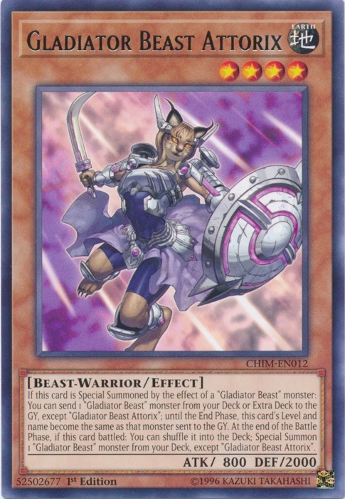 GLADIATOR BEAST ATTORIX / RARE-CHIM-EN012-1st