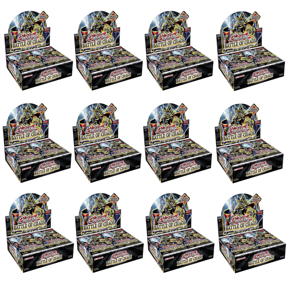 Yugioh Battle Of Chaos Booster box - Case of 12 Transcend Cards Yugioh Battle Of Chaos Booster box - Case of 12 Transcend Cards