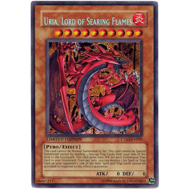 Yugioh Uria, Lord of Searing Flames / Secret - CT03-EN005