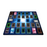 2 Player Duel Link Zones Custom Playmat - Rubber Game Mat 53 cm x 63 cm (Blue Galaxy style) for Yugioh! TCG