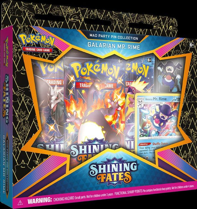 POKEMON - SHINING FATES | MAD PARTY PIN COLLECTION - GALARIAN MR. RIME Transcend Cards POKEMON - SHINING FATES | MAD PARTY PIN COLLECTION - GALARIAN MR. RIME Transcend Cards