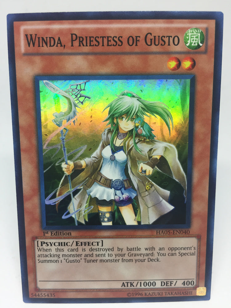 Winda, Priestess of Gusto - Super - HA05-EN040 - 1st