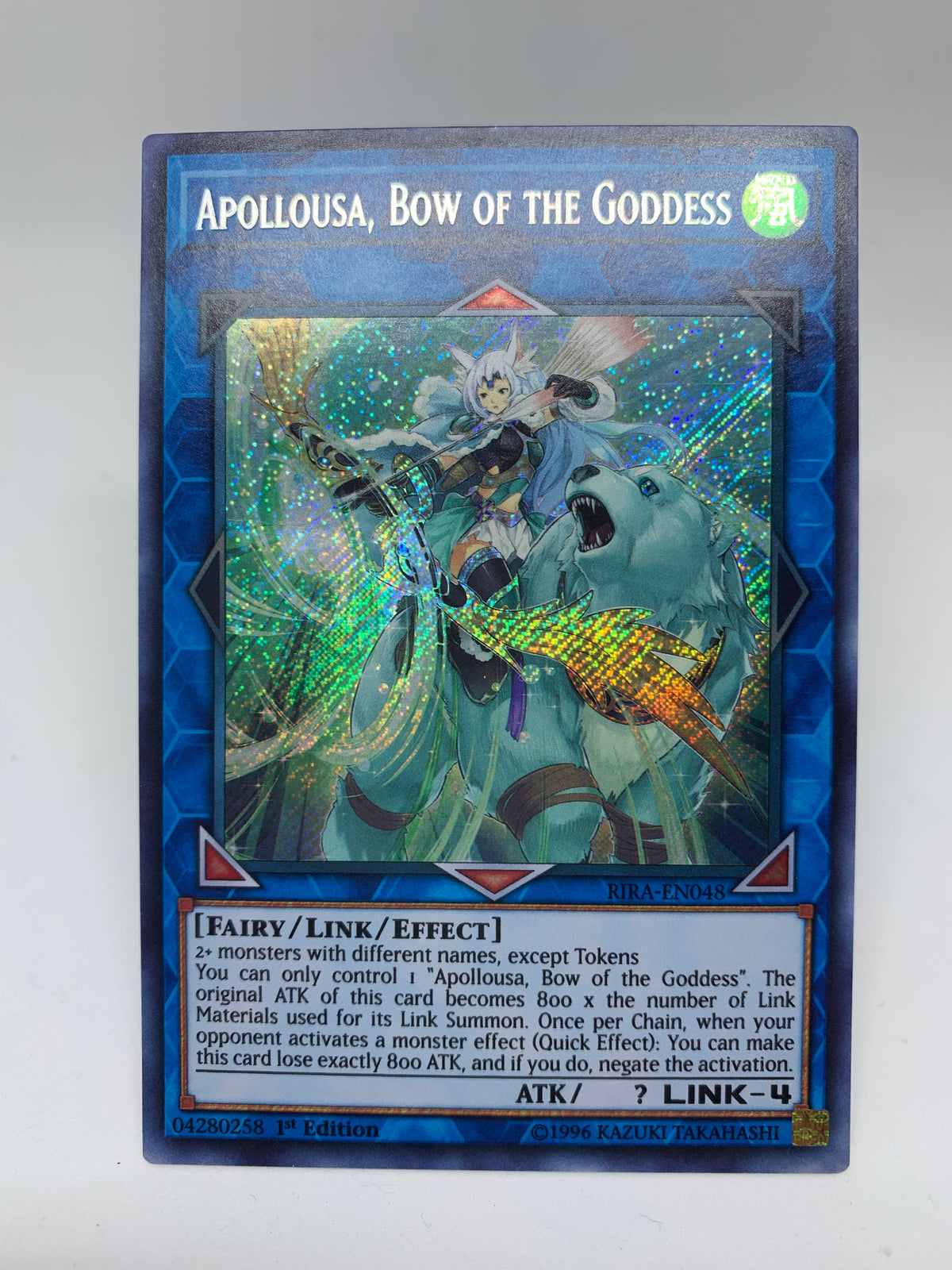 Carte Yu-Gi-Oh! Apollousa, Arc De La Déesse - RIRA-FR048 - Secret Rare - État Excellent