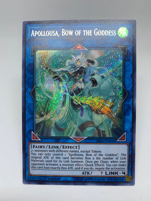 yugioh goddess cards Yugioh! APOLLOUSA, BOW OF THE GODDESS / Secret - RIRA-EN048