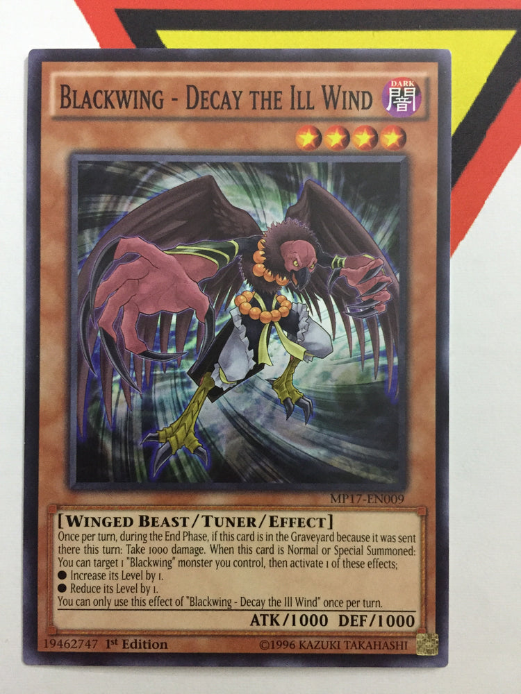 BLACKWING - DECAY THE III WIND - COMMON - MP17-EN009 - 1ST