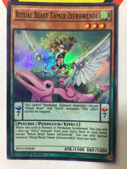 Ritual Beast Tamer Zefrawendi / Super - PEVO-EN049 - 1st