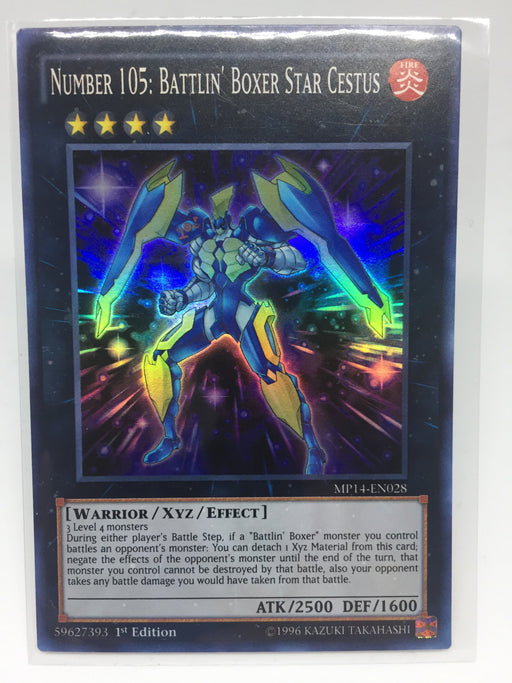 Number 105: Battlin' Boxer Star Cestus - Super - MP14-EN028 - 1st