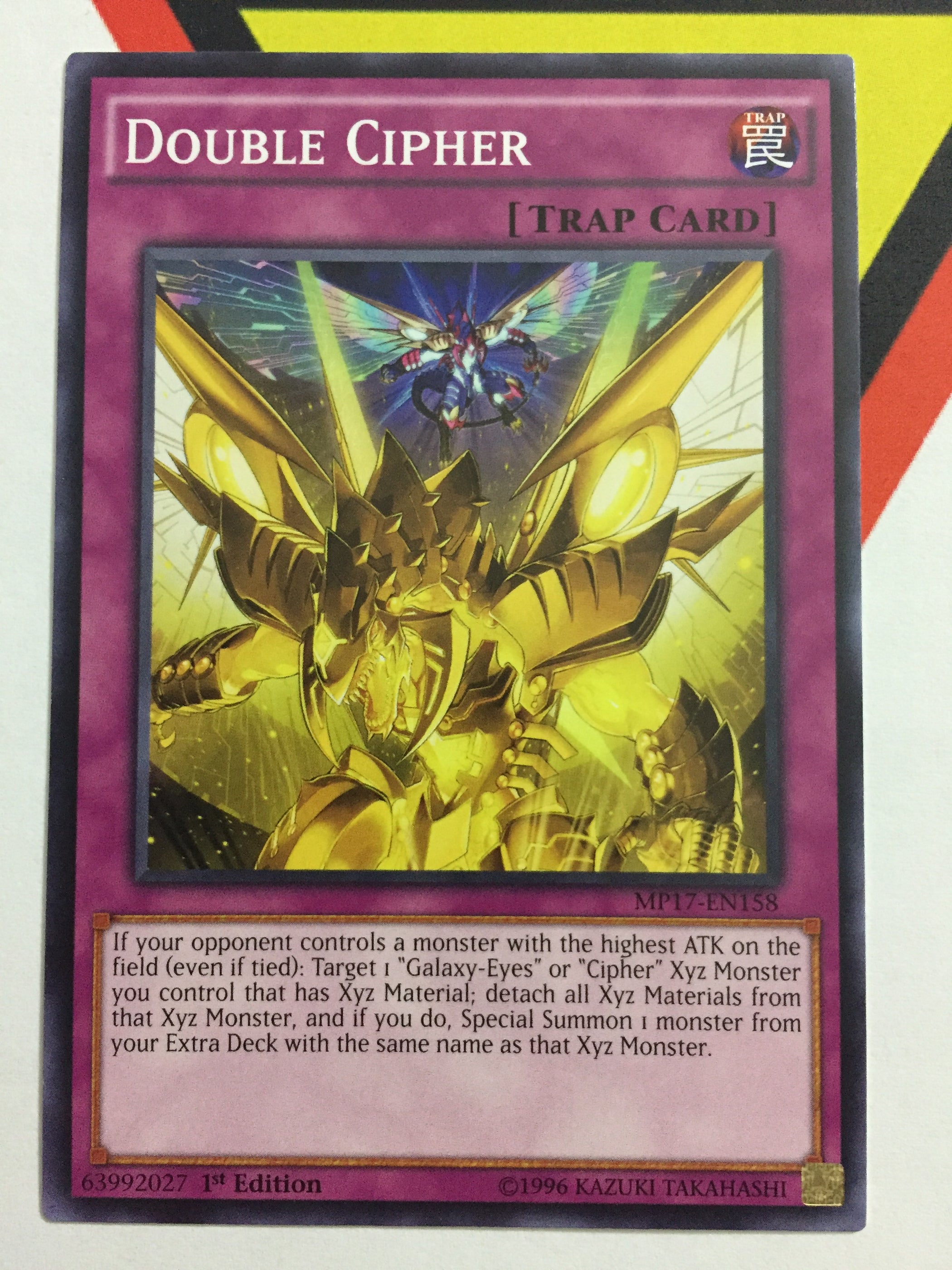 Carta Double Cipher - MP17-EN158 - Común, 1ª Edición, Del Mega Pack 2017 - Para Coleccionistas Y Jugadores De Yu-Gi-Oh!