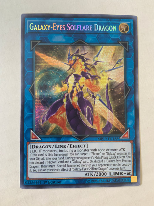 Galaxy-Eyes Solflare Dragon / Secret - MP19-EN188 - 1st