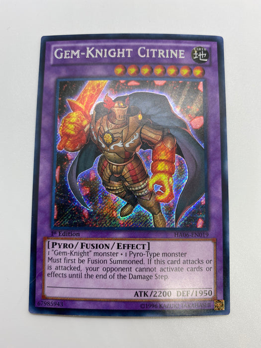 Gem-Knight Citrine / Secret - HA06-EN019 - 1st