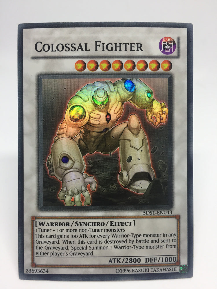 Yu-Gi-Oh! Colossal Fighter Card – Super Rare – 5Ds Starter Deck Unlimited Edition