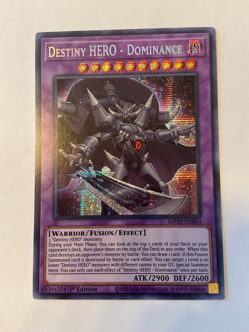 Destiny HERO - Dominance / Prismatic- MP20-EN064- 1st