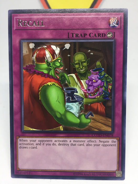 RECALL - RARE - COTD-EN078