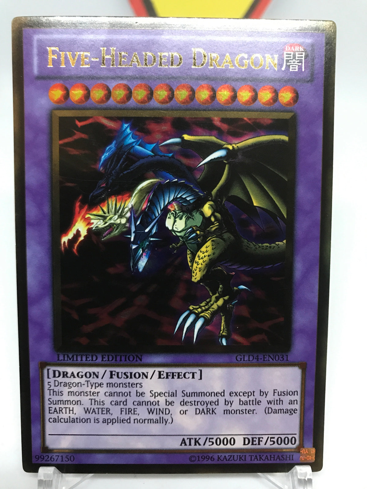 five headed dragon yugioh card price Five-Headed Dragon - Gold - GLD4-EN031