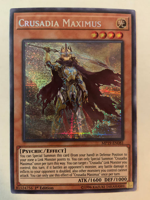 Crusadia Maximus / Prismatic Secret - MP19-EN081 - 1st