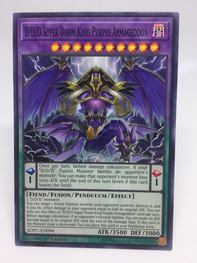 D/D/D Super Doom King Purple Armageddon / Common - SOFU-EN096 - 1st
