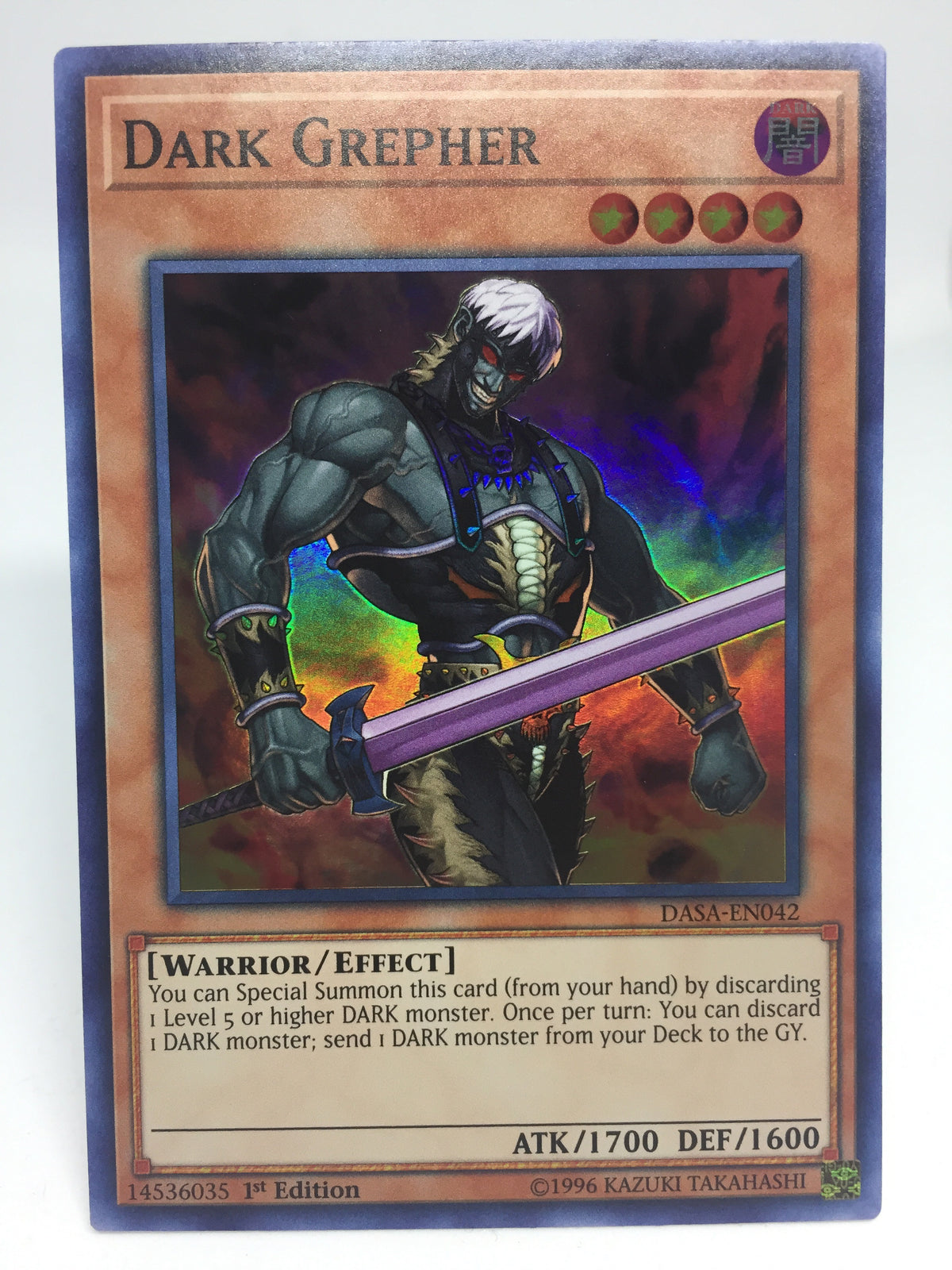 Yugioh! Dark Grepher / Super - DASA-EN042 - 1st  Transcend Cards
