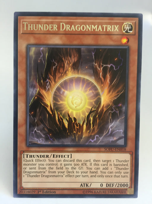 Thunder Dragonmatrix / Rare - SOFU-EN018 - 1st