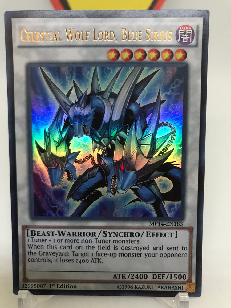 Celestial Wolf Lord, Blue Sirius / Ultra - MP14-EN183 - 1st Transcend Cards Celestial Wolf Lord, Blue Sirius / Ultra - MP14-EN183 - 1st Transcend Cards